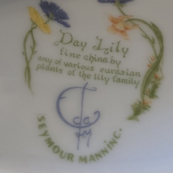 Vintage 1974 Seymour Mannic fune china cake pedestal - Picture 6 of 6